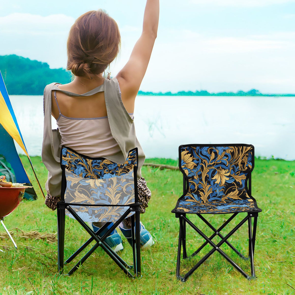 Portable Camping Chair with Carry Bag H63737