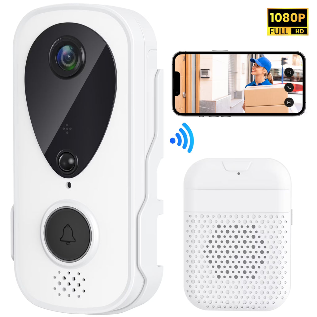 Wireless Video Doorbell with Chime, 2 Way Audio, Night Vision K867