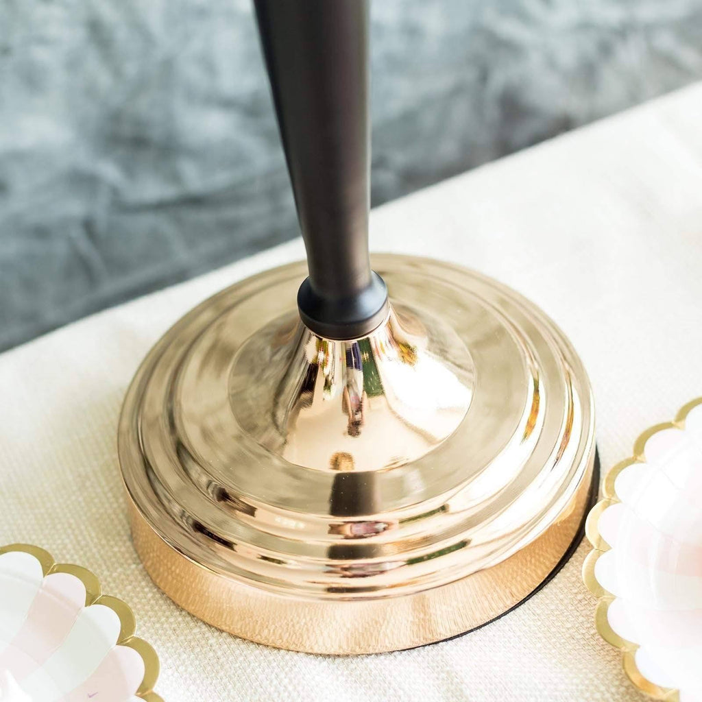 Gold and Black Metallic Candelabra Candle Holder C43417