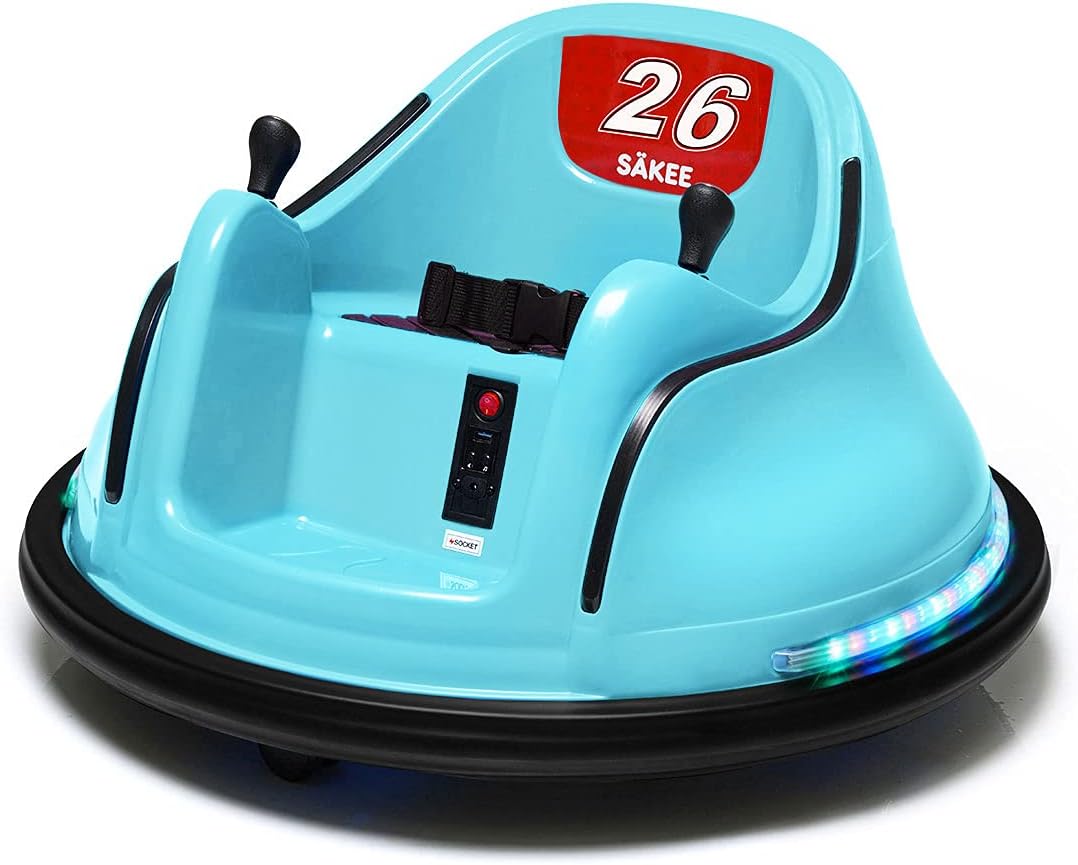 Turquoise 12V Electric Ride on Car for Kids F74297