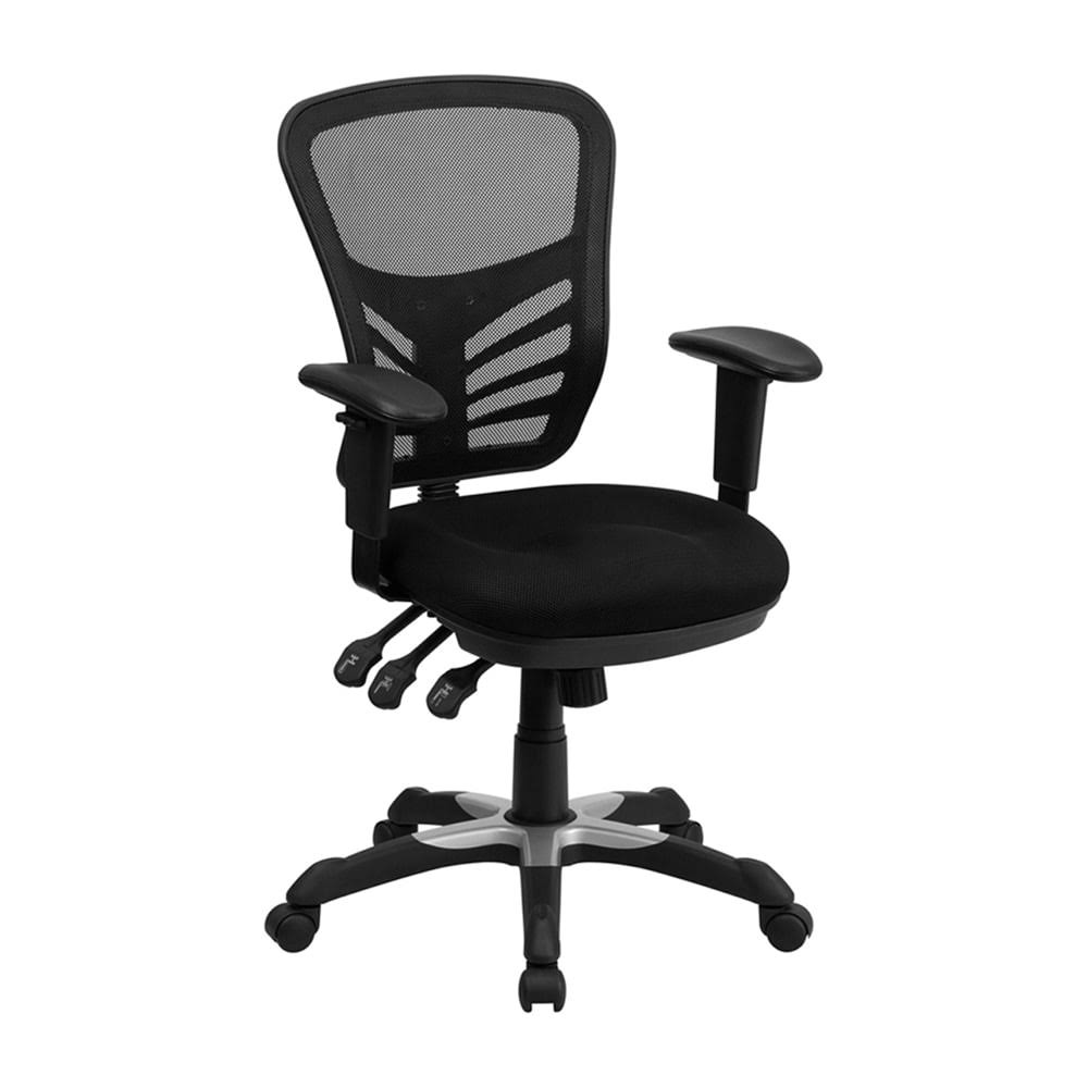 Black Mid-Back Mesh Desk Chair A216