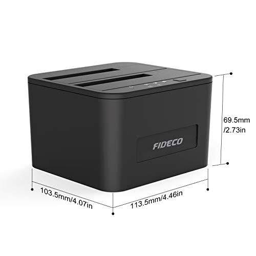 Hard Drive Docking Station, USB 3.0 SATA Dual Bay for 2.5 & 3.5 Inch HDD/SSD F51902