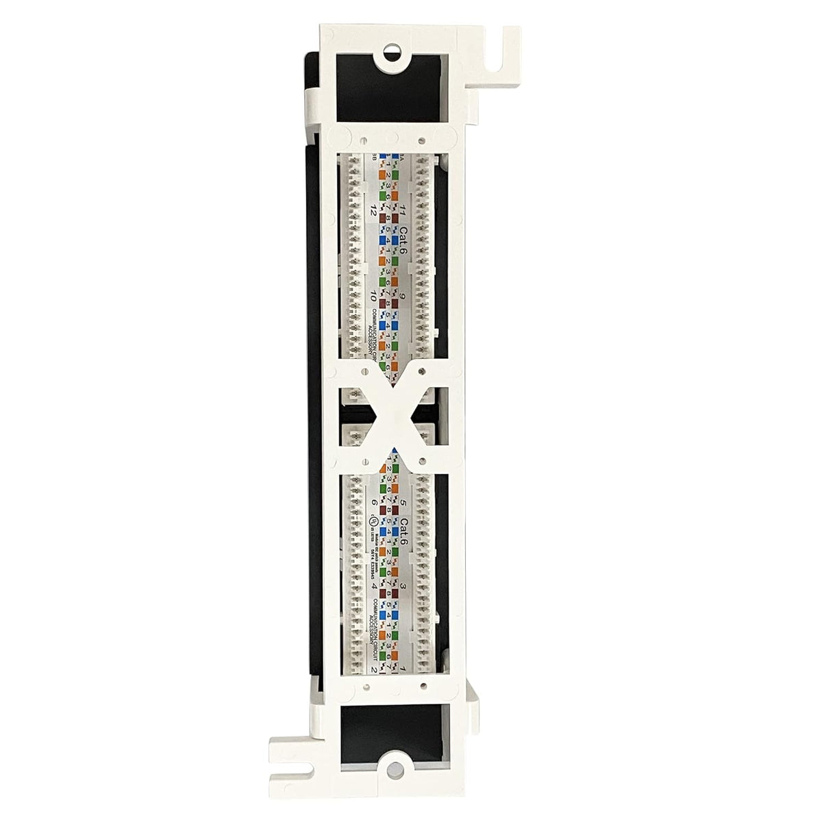 12-Port Vertical Patch Panel with 89D Bracket, Pack of 2 P257