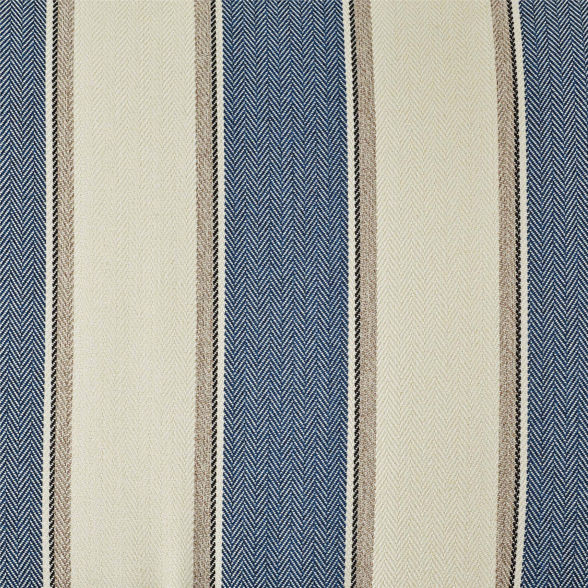 Striped Blue/White Accent Chair V6764