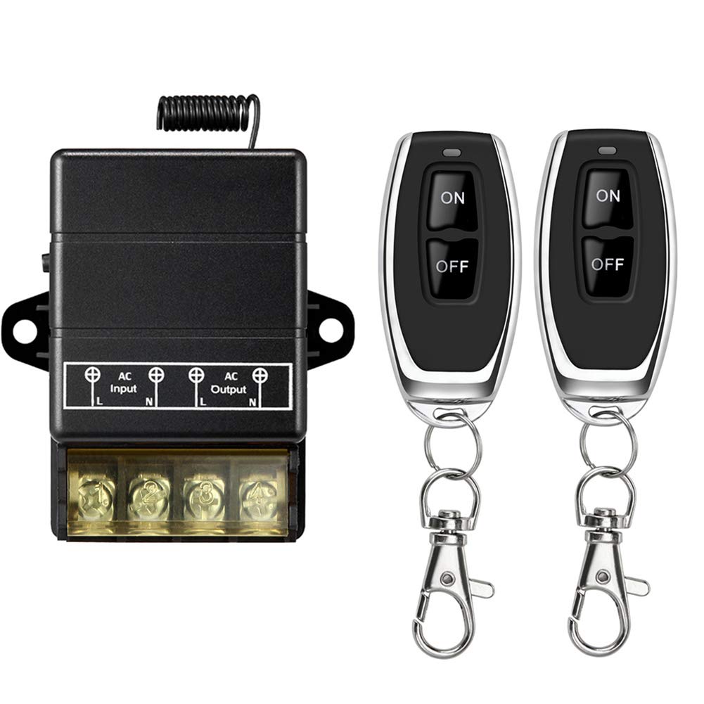 Wireless Remote Switch, AC 110V/120V/240V/40A Relay, RF Switch I661