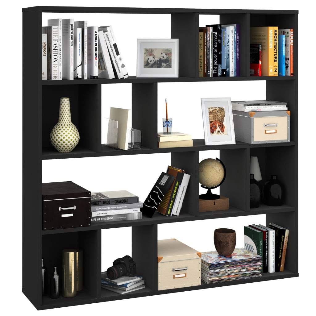 Concrete Gray Room Divider Book Cabinet Chipboard C2532