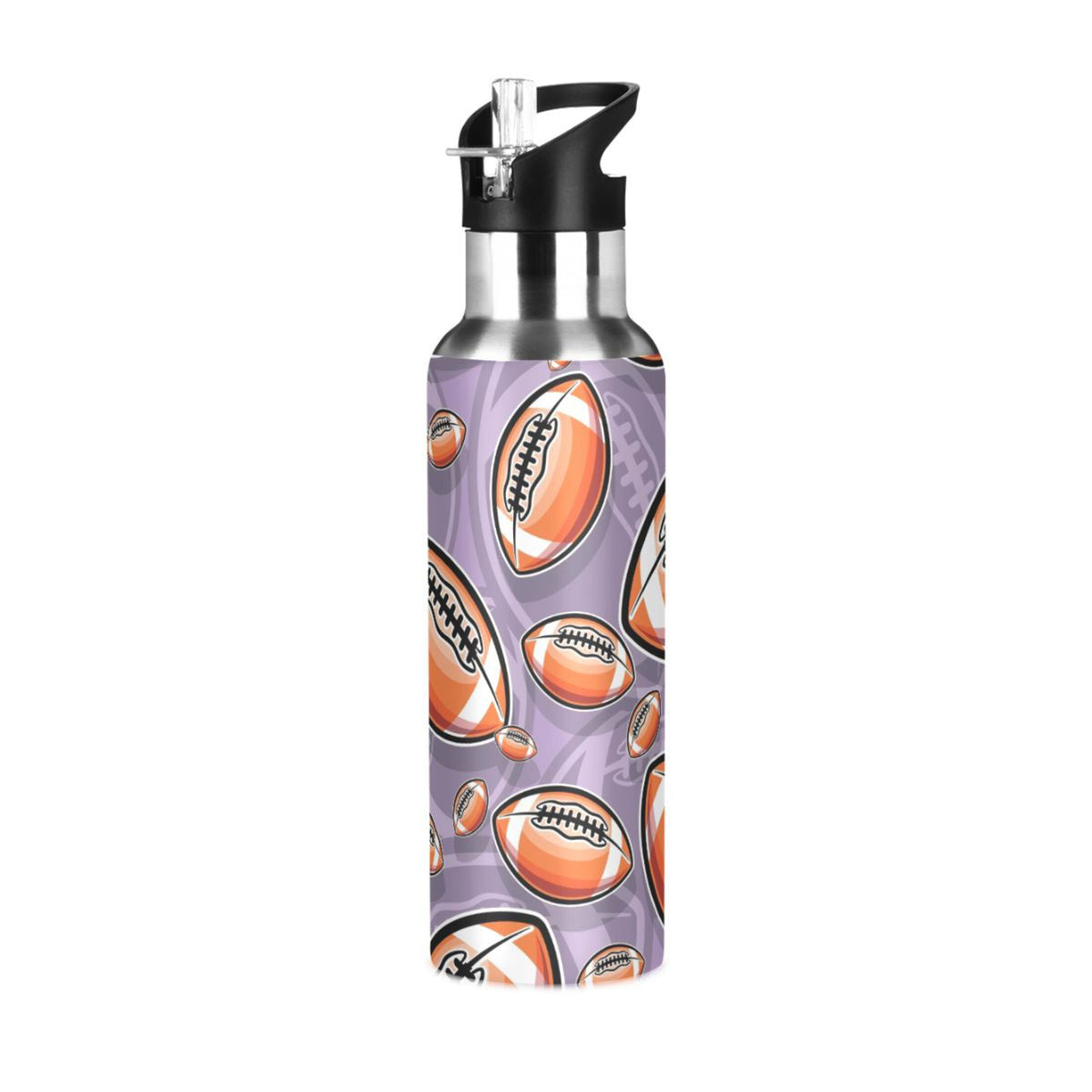 20 oz Insulated Stainless Steel Water Bottle with Straw Lid W392501