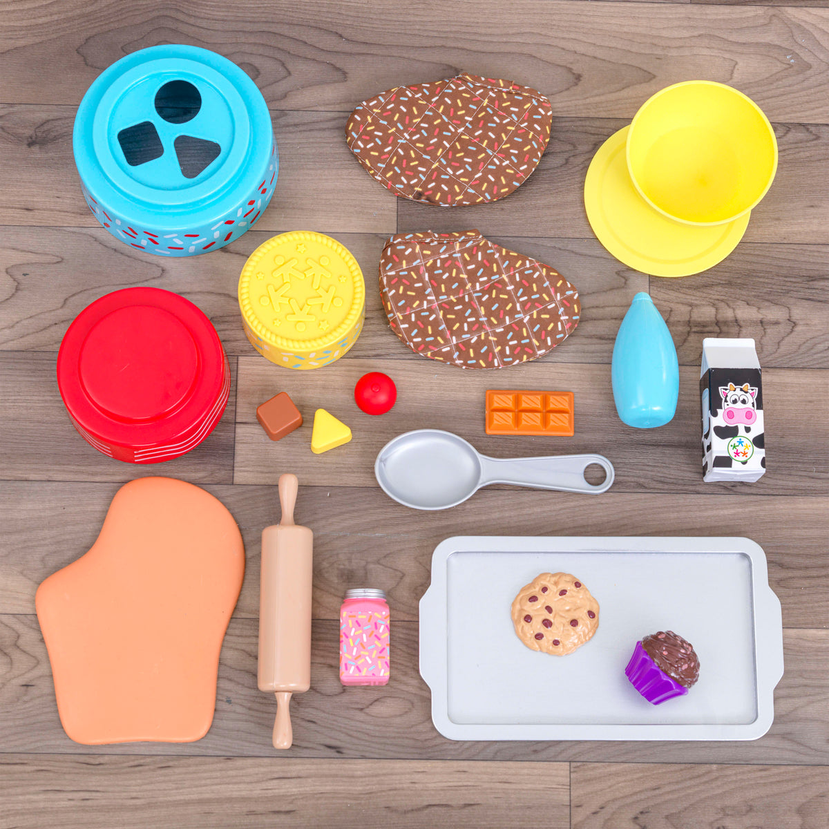 Wooden Toddler Activity Center with 20 Accessories C630444