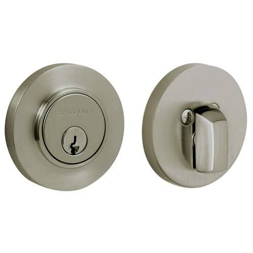 Satin Chrome Round Deadbolt Single Cylinder O40554
