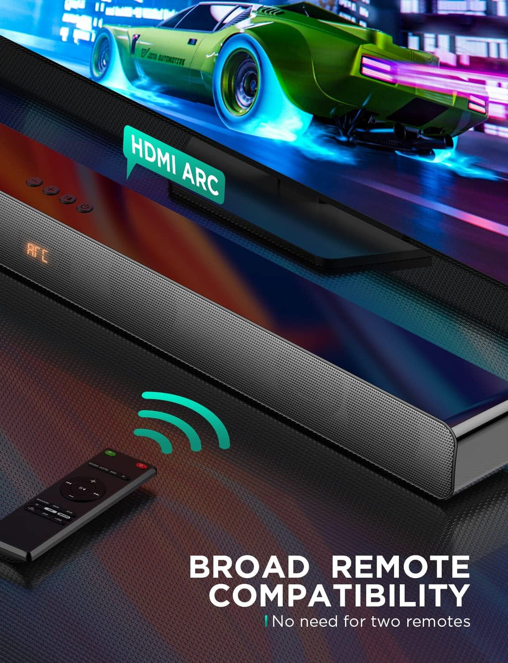 Sound Bar with Bluetooth, HDMI ARC, Optical, AUX K7996