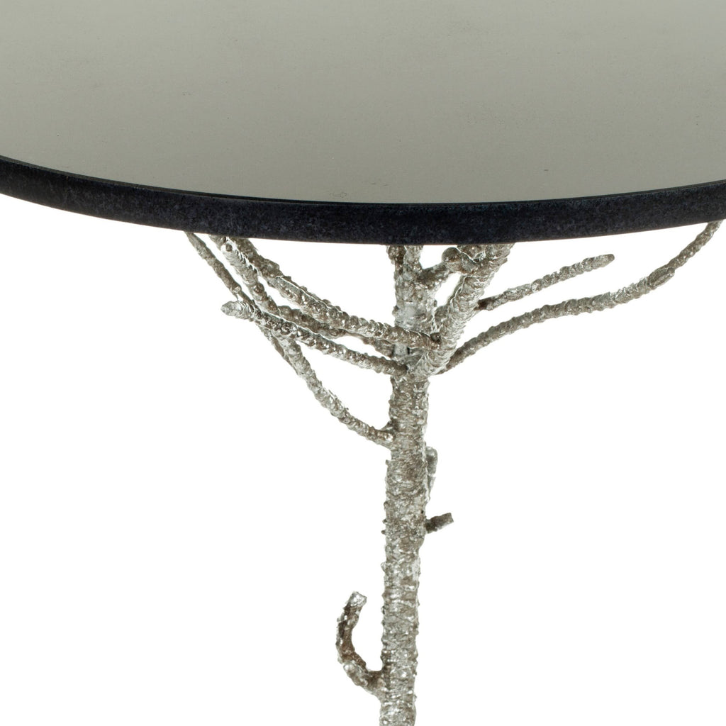 Silver / Black Accent Table X819