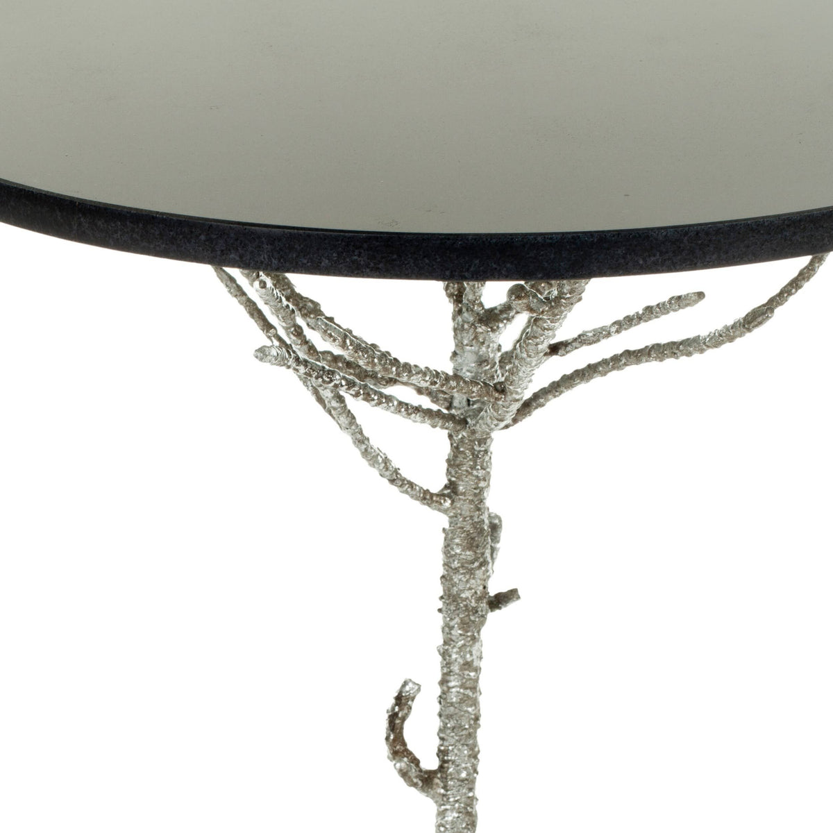 Silver / Black Accent Table X819