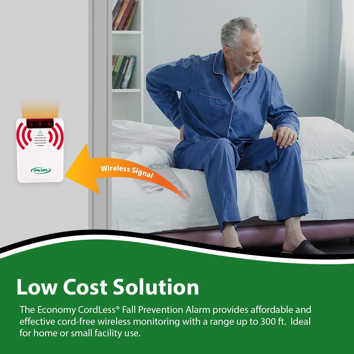 Wireless Bed Alarm System with Remote Alert Monitor R677