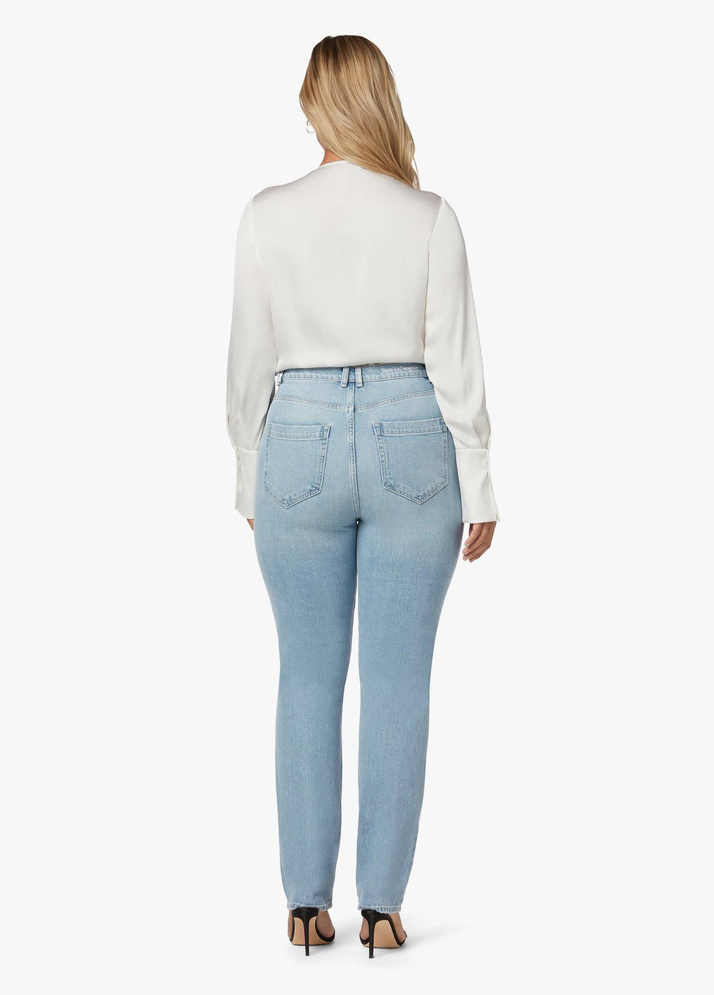 Grey Super High Rise Straight Jeans V330730