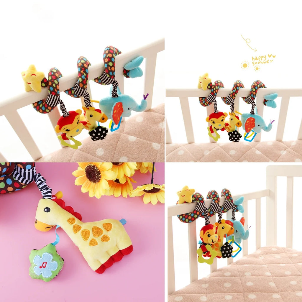 Infant Baby Activity Spiral Bed & Stroller Toy Plush Toy W137227