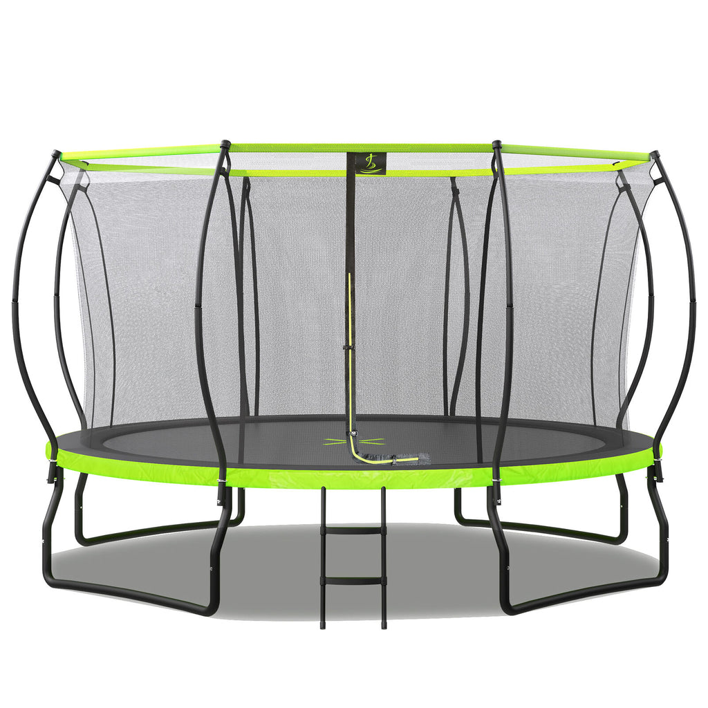 14FT Trampoline with Safety Enclosure Net J946