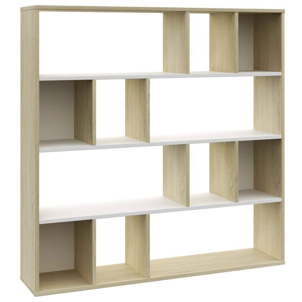 Concrete Gray Room Divider Book Cabinet Chipboard C2532