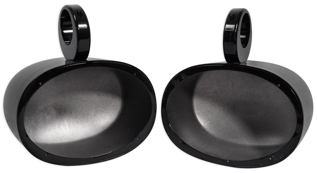 6x9 Black Aluminum Wakeboard Tower Speaker Pod Enclosures U14162