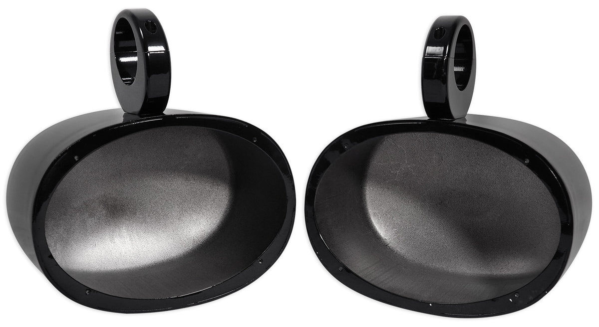 6x9 Black Aluminum Wakeboard Tower Speaker Pod Enclosures U14162