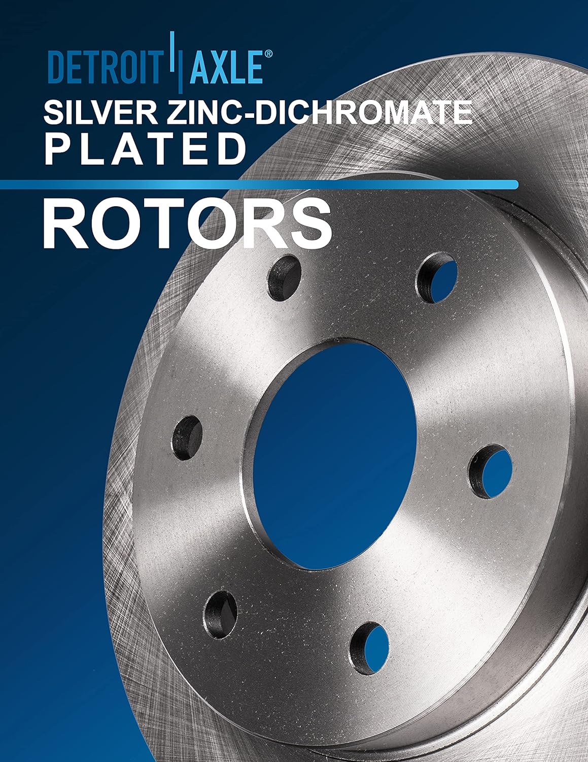 Pair Rear Disc Rotors with Brake Pads Replacement 6pc Set B29758