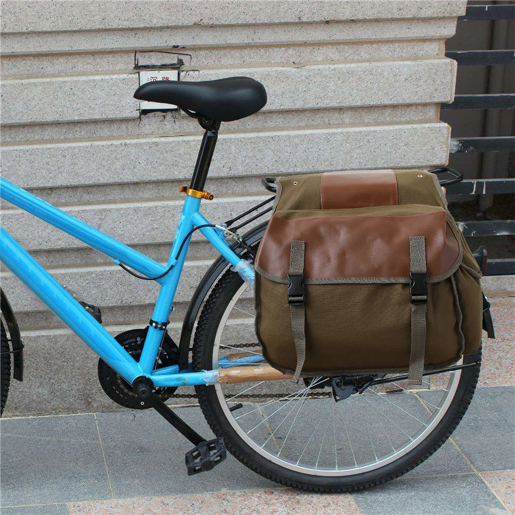 Waterproof Canvas Motorbike Saddle Bag D744