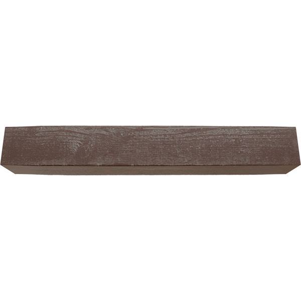 Rough Sawn Faux Wood Fireplace Mantel, Aged Pecan J777864