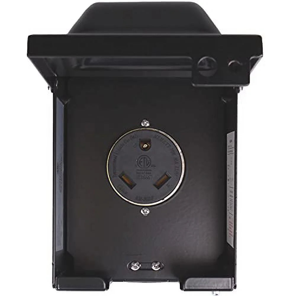 30 Amp RV Power Outlet Box, NEMA TT-30R Outdoor Electrical Receptacle Panel J545