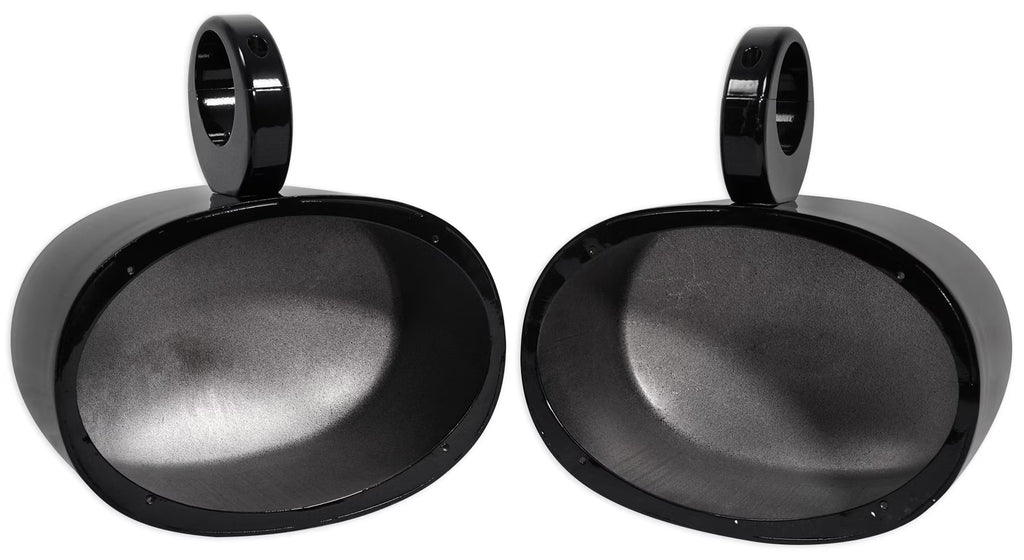 6x9 Black Aluminum Wakeboard Tower Speaker Pod Enclosures U14162