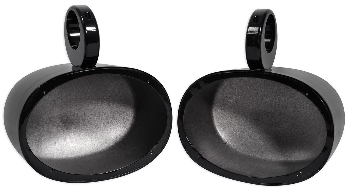 6x9 Black Aluminum Wakeboard Tower Speaker Pod Enclosures U14162