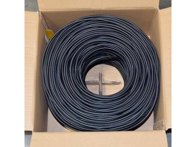 Plenum Cat5e 1000ft Black V559929