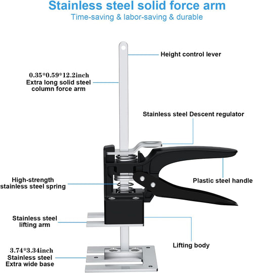 12inch Portable Height Adjustable Labor-Saving Arm Lift Jack (2PCS) M1336