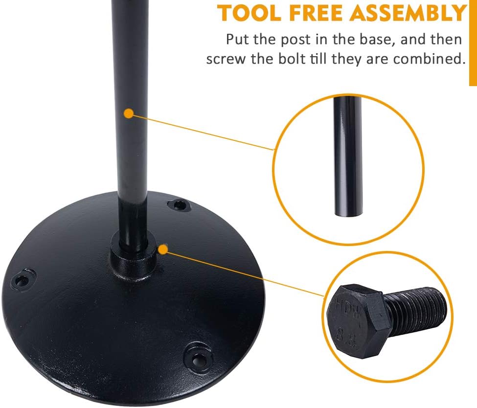 Cast Iron Sign Post and Base Kit with 48 Post and Bolts & Nuts D93120