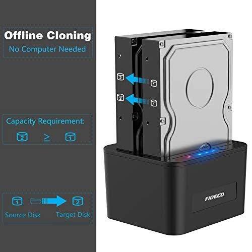 Hard Drive Docking Station, USB 3.0 SATA Dual Bay for 2.5 & 3.5 Inch HDD/SSD F51902