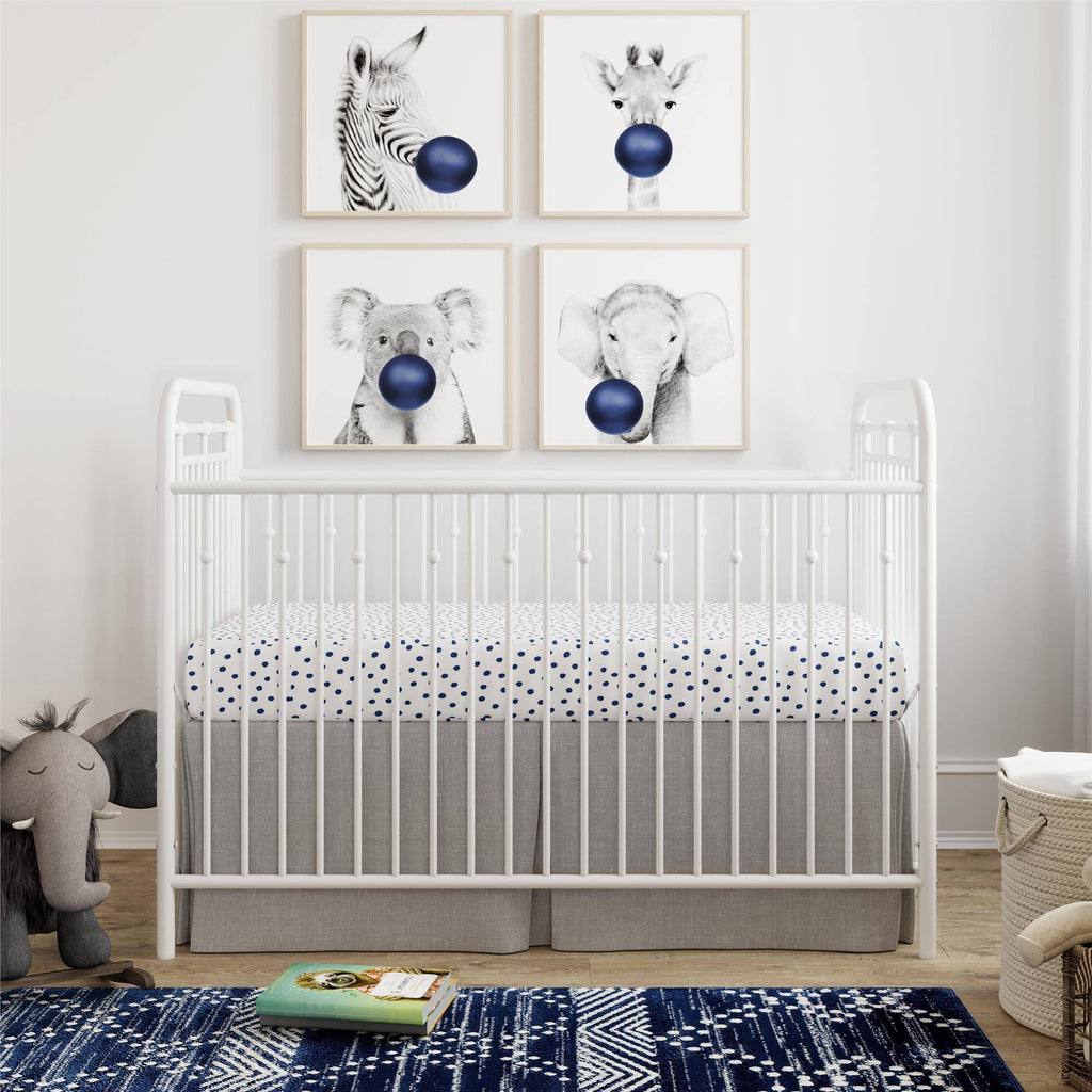 White Metal Crib R10284