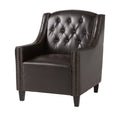 Brown Bonded Leather Club Chair X2358