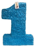 20" Tall Solid Bright Blue Number One Pinata R105