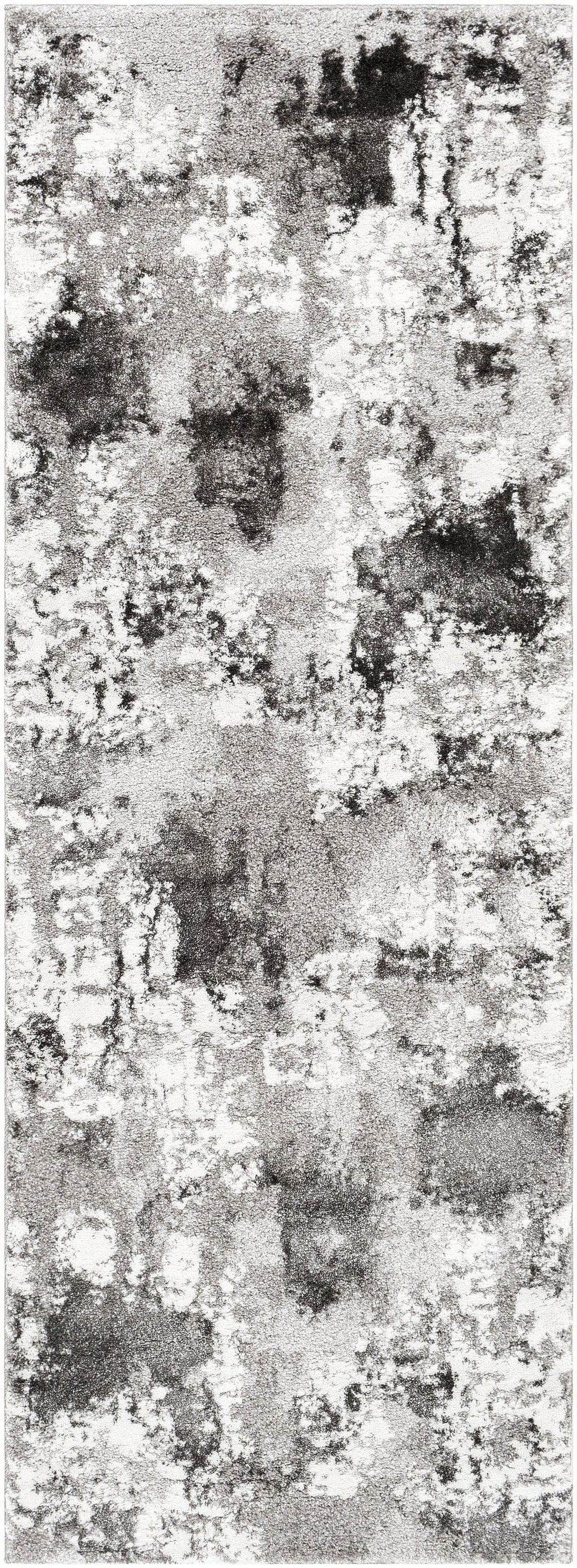 Medium Gray Runner Area Rug H229