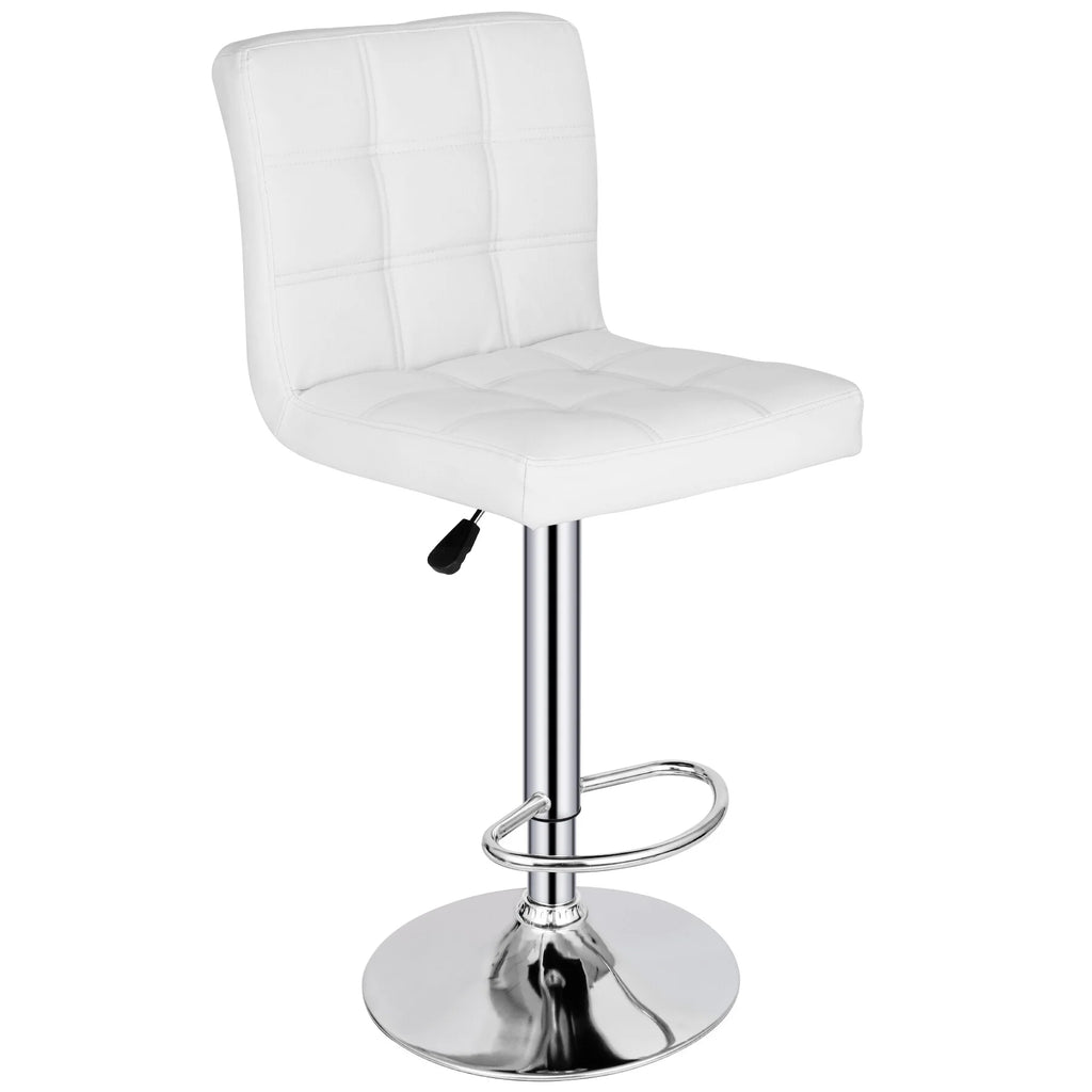 Set of Two Height Adjustable Armless Swivel Bar Stools X7581