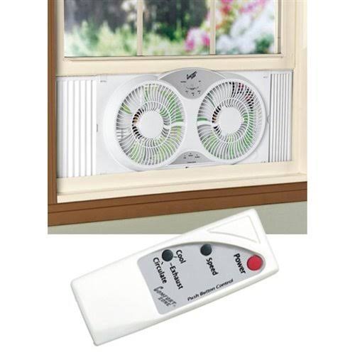 Twin Window Cooling Fan with Remote Control R662