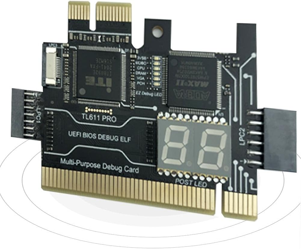 PCIe Motherboard Diagnostic Card Analyzer for Laptop Desktop (Black) K528