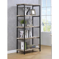 Salvaged Cabin 4-Shelf Bookcase E1308