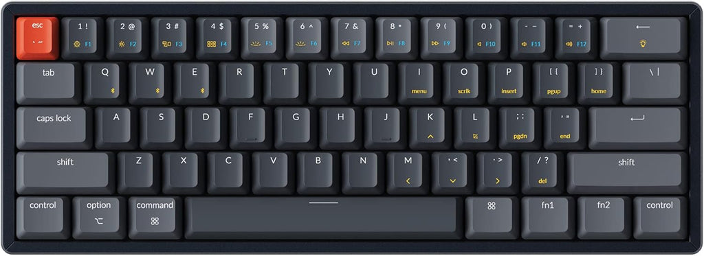 60% Bluetooth Wireless/USB Wired Mechanical Keyboard with Gateron G Pro Brown Switch, Aluminum Frame R2648