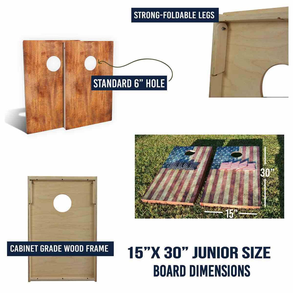 Solid Wood Cornhole Board Set K1124