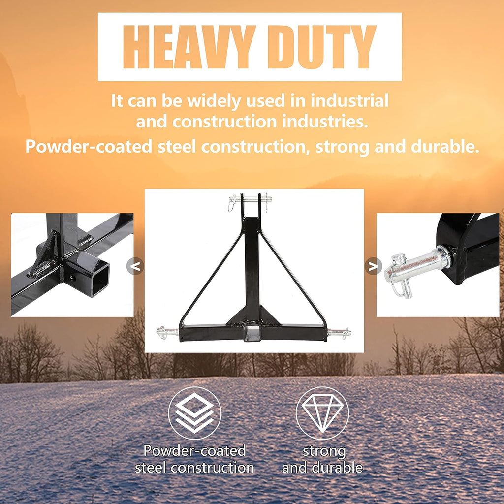 Standard 3 Point 2 inch Trailer Hitch Receiver Adapter H60156