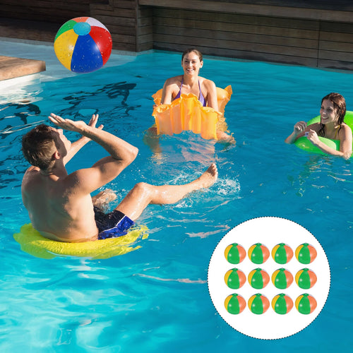 12 Pcs Inflatable Beach Balls Pool Toys F391