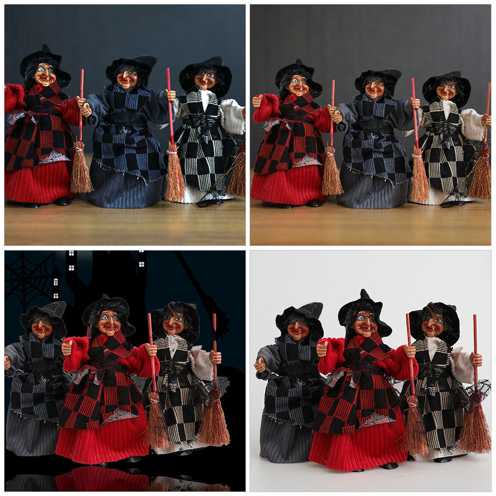 Halloween Witch Pendant Decor Plastic Figurine D1148