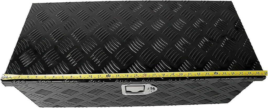 Black Aluminum Pick Up Truck Bed Tool Box with Lock Keys E253031