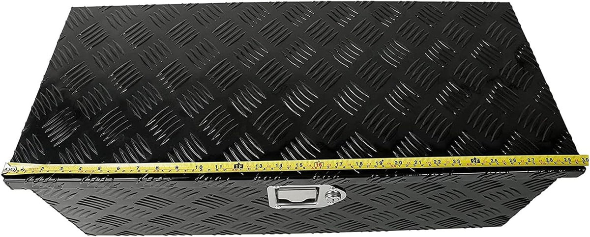 Black Aluminum Pick Up Truck Bed Tool Box with Lock Keys E253031