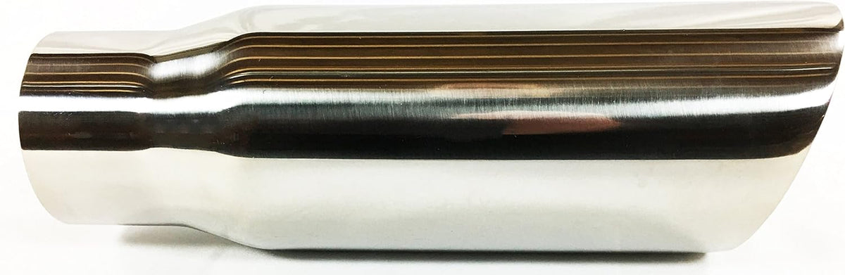 Polished Stainless Steel Double Wall Exhaust Tip Pack of 2 Y491430