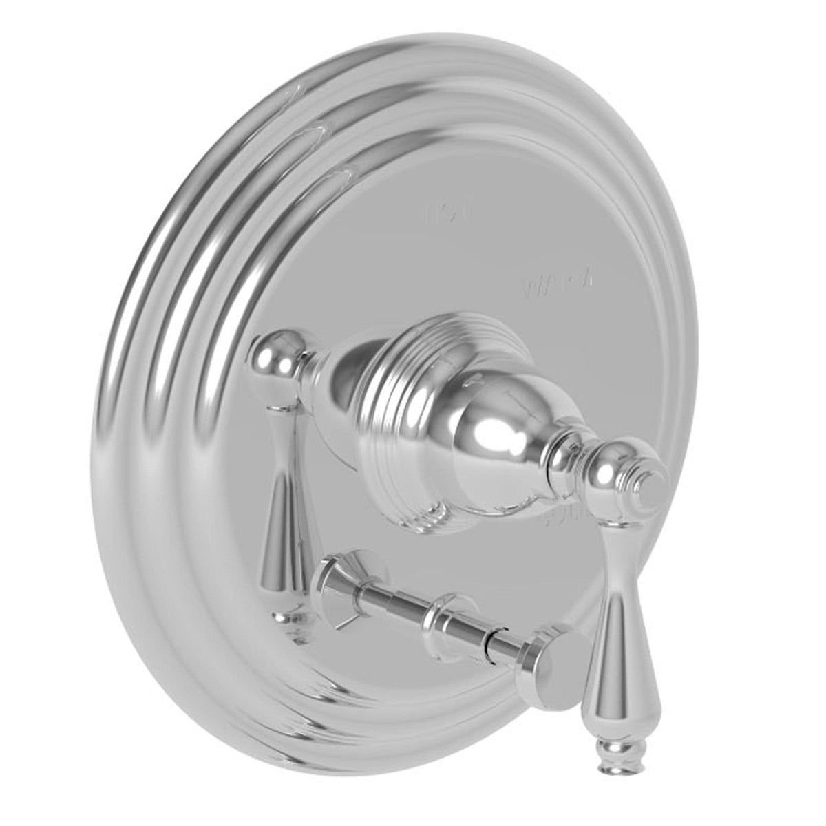 Matte White Tub & Shower Diverter Plate with Handle E1216
